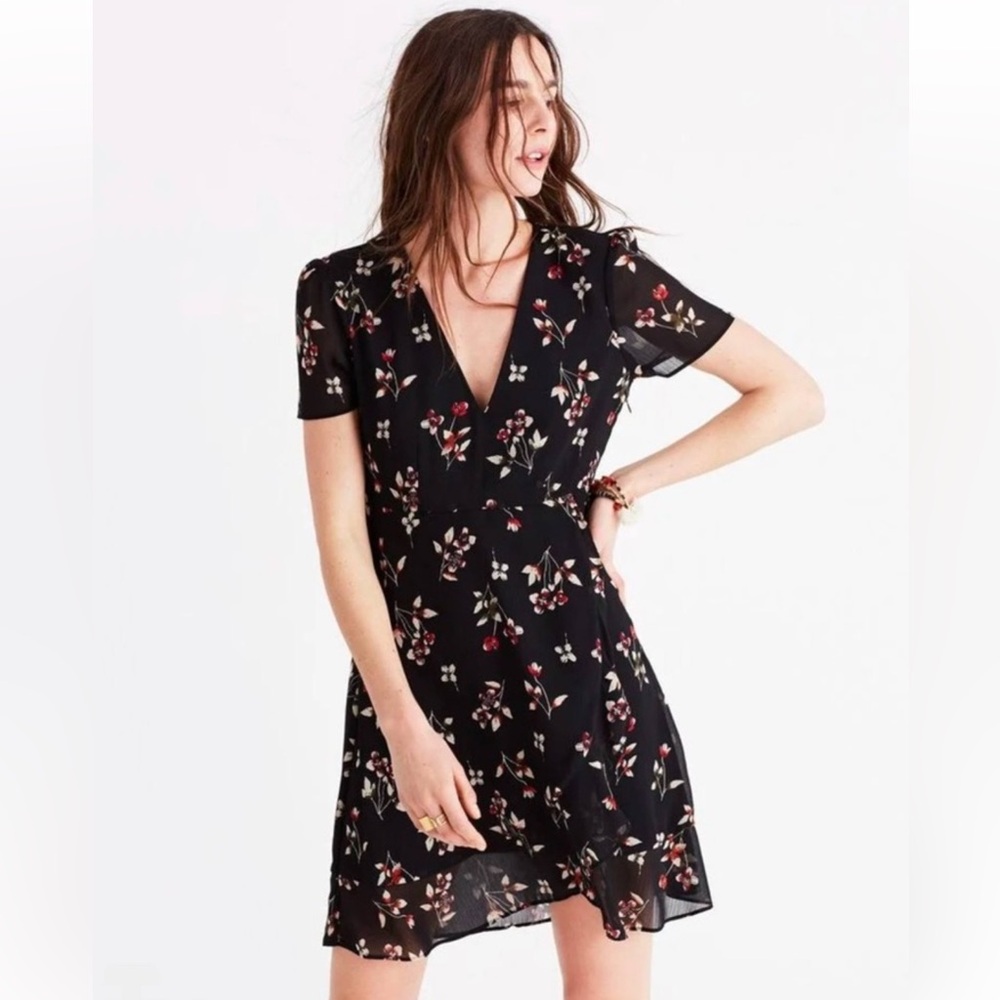 Madewell Alexa Chung Posy Floral Ruffle Dress